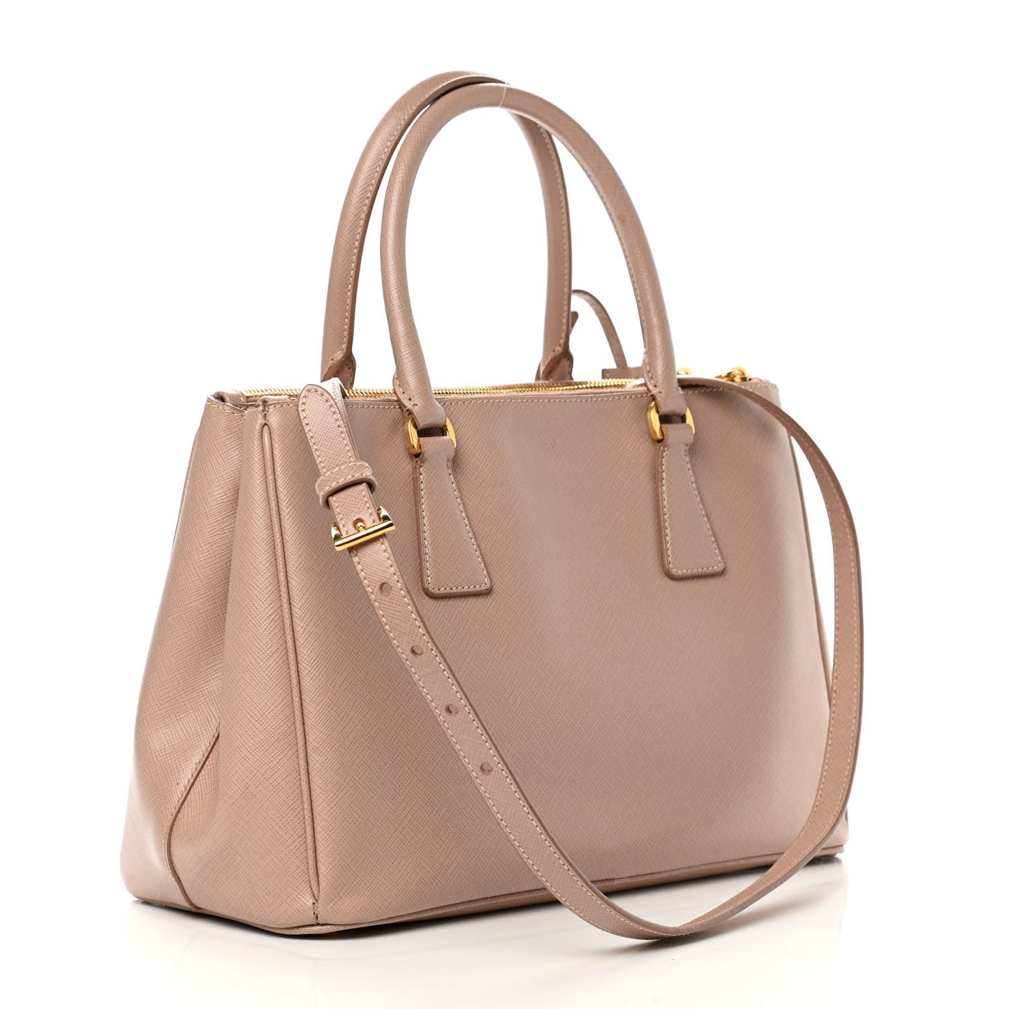 Saffiano Small Galleria Double Zip Tote Cammeo