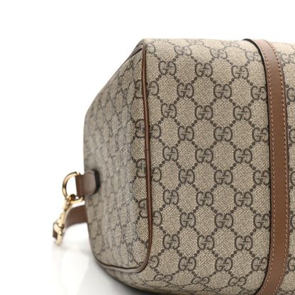 Gucci GG Supreme Monogram Margaux Calfskin Medium Nice Boston Beige Ebony Acero 9 of 12