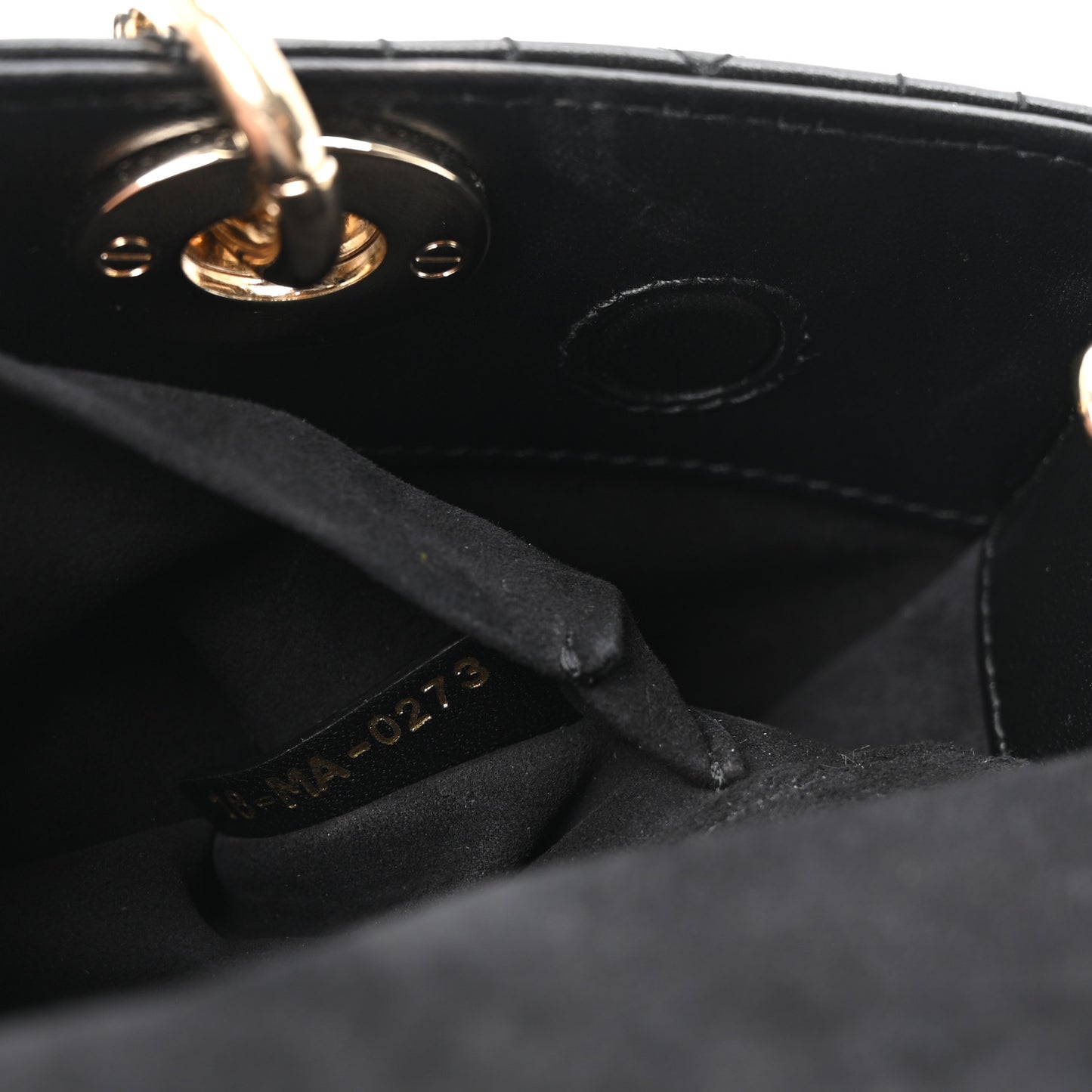 Lambskin Cannage Medium Lady D-Joy Black