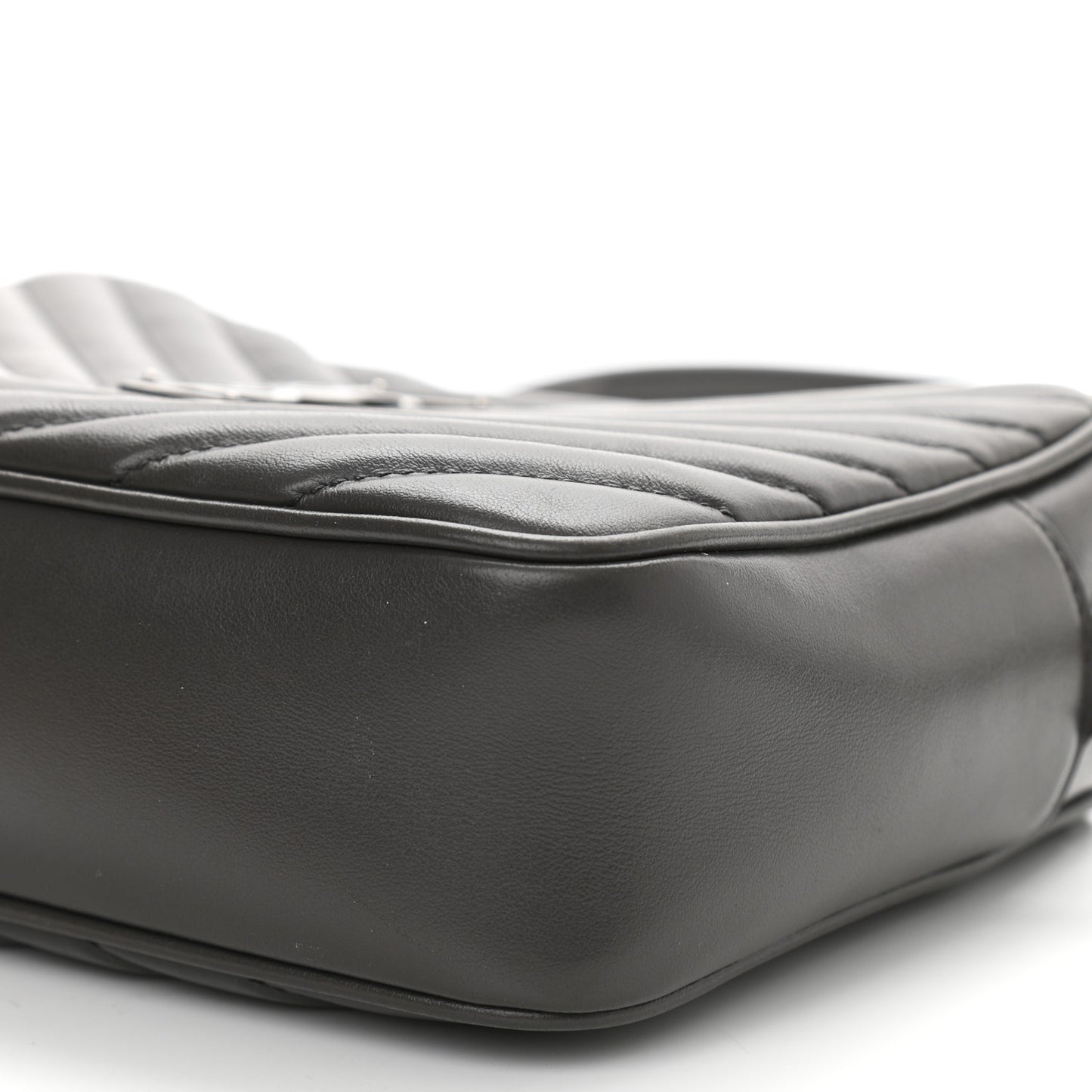 Calfskin Matelasse Monogram Lou Camera Bag Asphalt