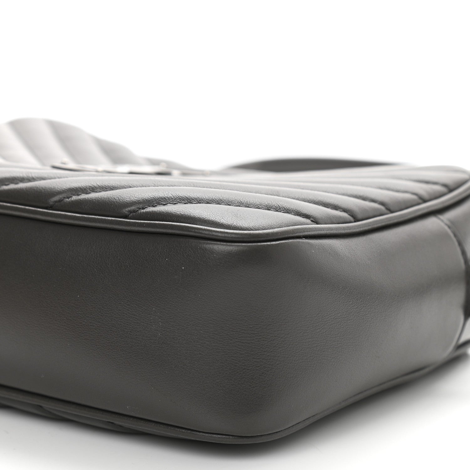 Saint Laurent Calfskin Matelasse Monogram Lou Camera Bag Asphalt 9 of 12