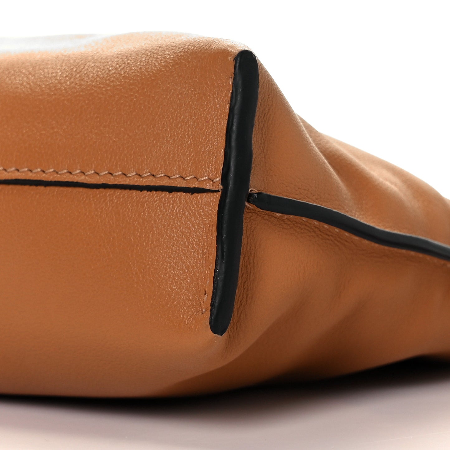 Calfskin Nano Flamenco Knot Clutch Warm Desert