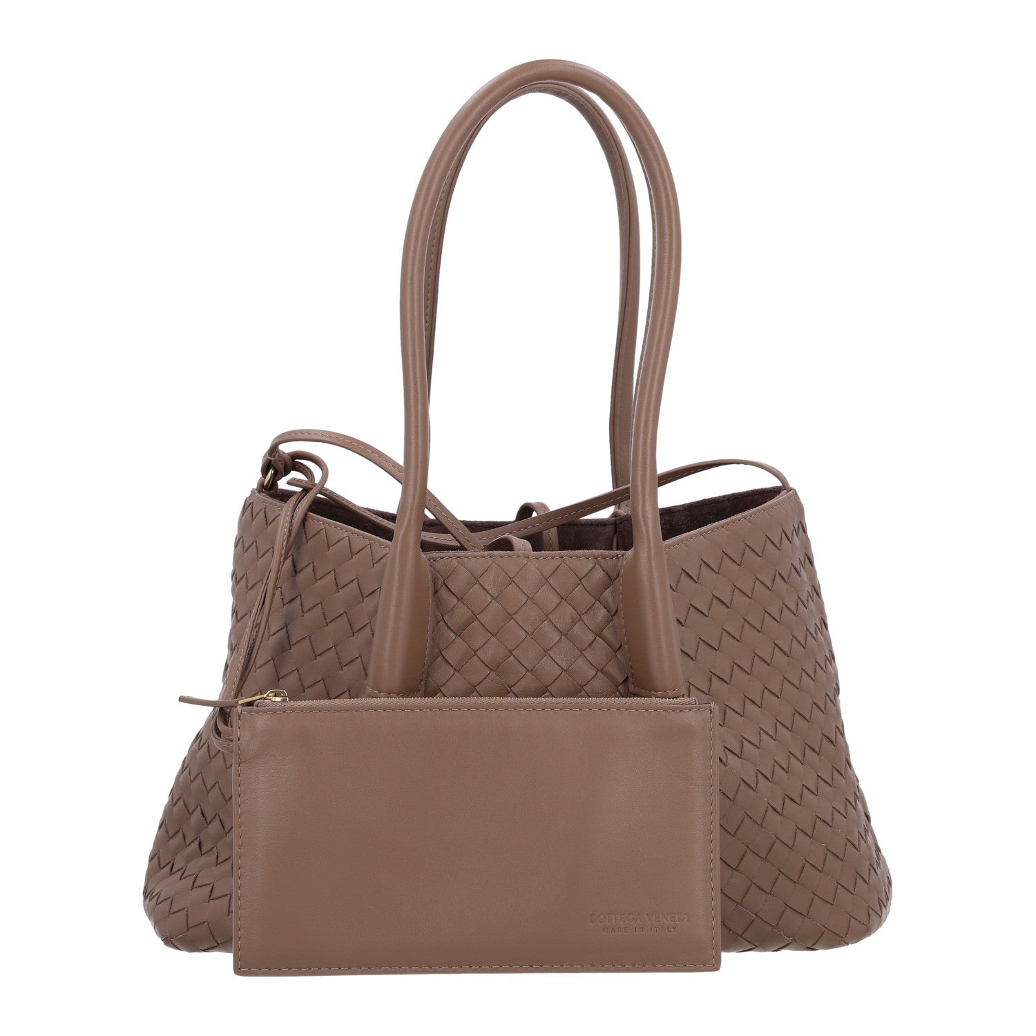 Bottega Veneta Calfskin Intrecciato Medium Pinacoteca Reversible Tote Pinecone Fondant 3 of 10