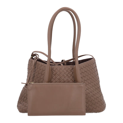 Bottega Veneta Calfskin Intrecciato Medium Pinacoteca Reversible Tote Pinecone Fondant 3 of 10