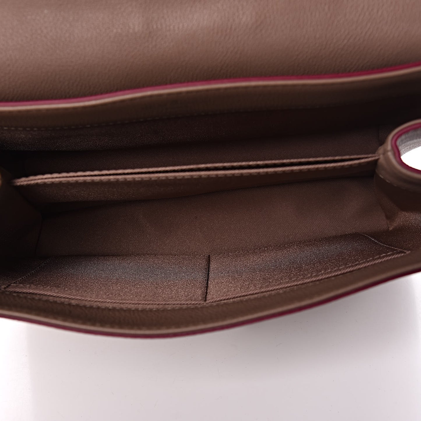 Soft Calfskin Lockme II Top Handle Taupe Glace