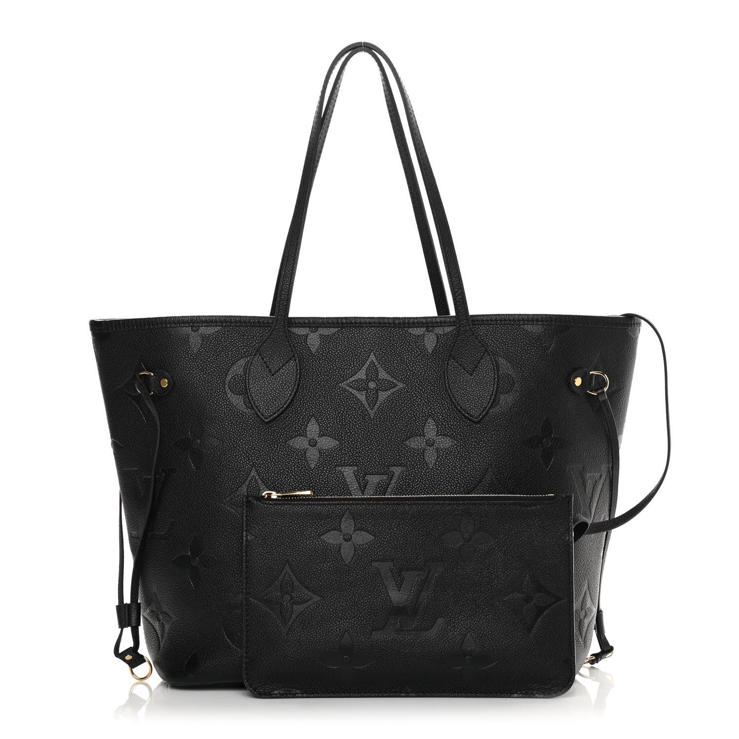 Louis Vuitton Empreinte Monogram Giant Neverfull MM Black 1 of 10