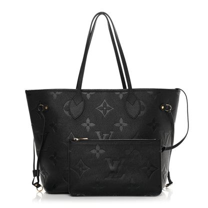 Louis Vuitton Empreinte Monogram Giant Neverfull MM Black 1 of 10