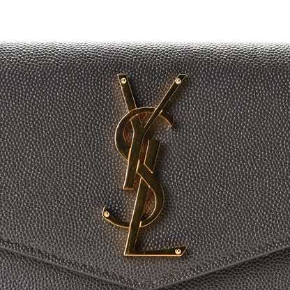 Saint Laurent Grain De Poudre Uptown Pouch Pebble 6 of 7