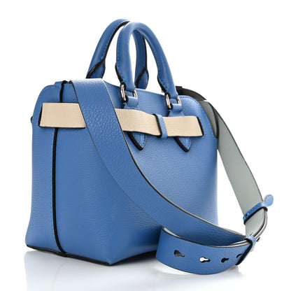 Burberry Grainy Calfskin Triple Stud Mini Belt Bag Blue White 3 of 16