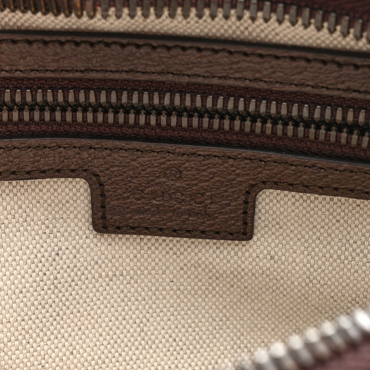 Soft GG Supreme Monogram Medium Ophidia Belt Bag Dark Brown