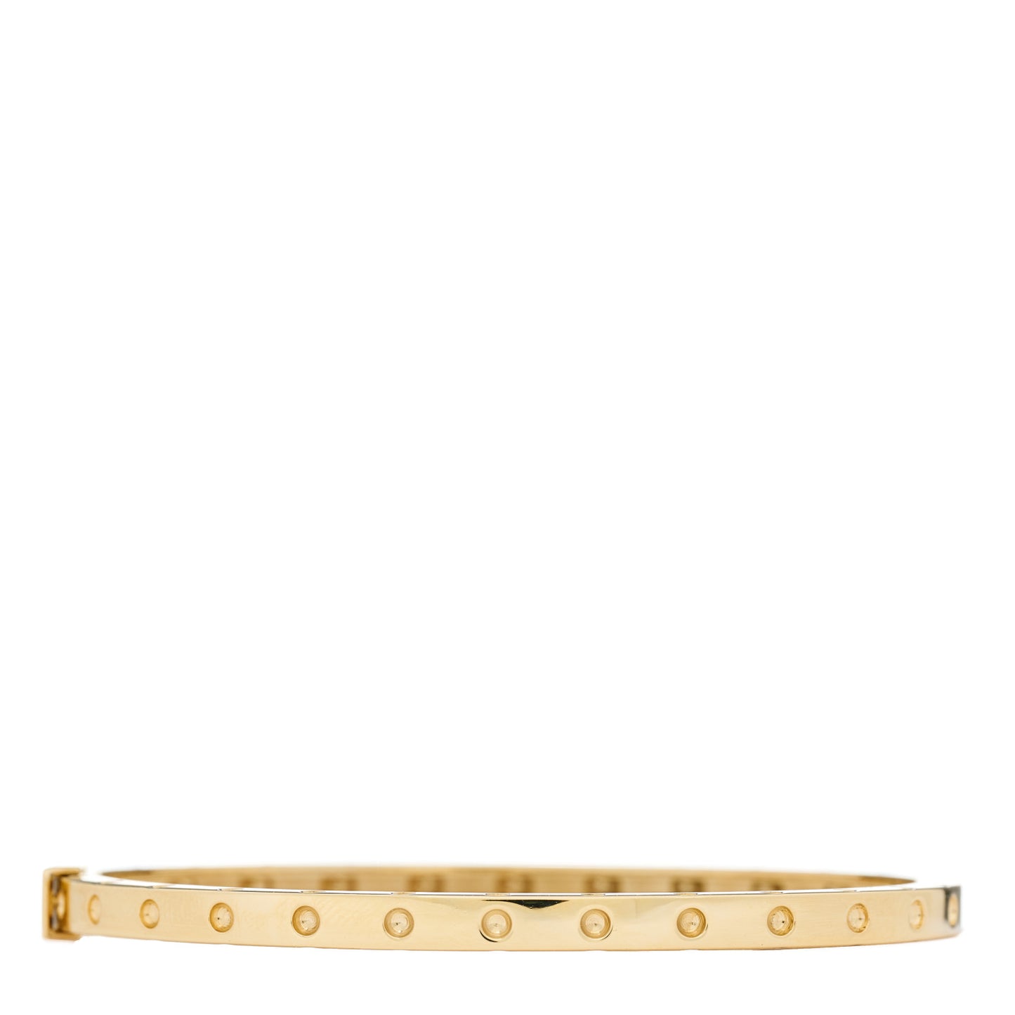 18K Yellow Gold Symphony Pois Moi Oval Bangle Bracelet