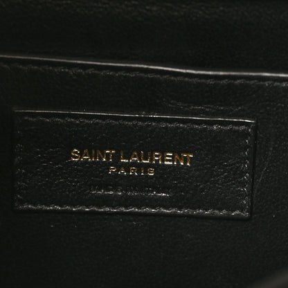 Saint Laurent Grain de Poudre Medium Classic Monogram Cassandra Top Handle Dark Beige 12 of 17