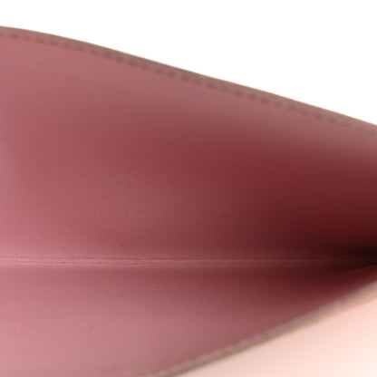 Louis Vuitton Calfskin Felicie Card Holder Insert Rose Ballerine 5 of 8