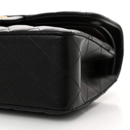Chanel Lambskin Quilted Small Double Flap Black 10 of 11