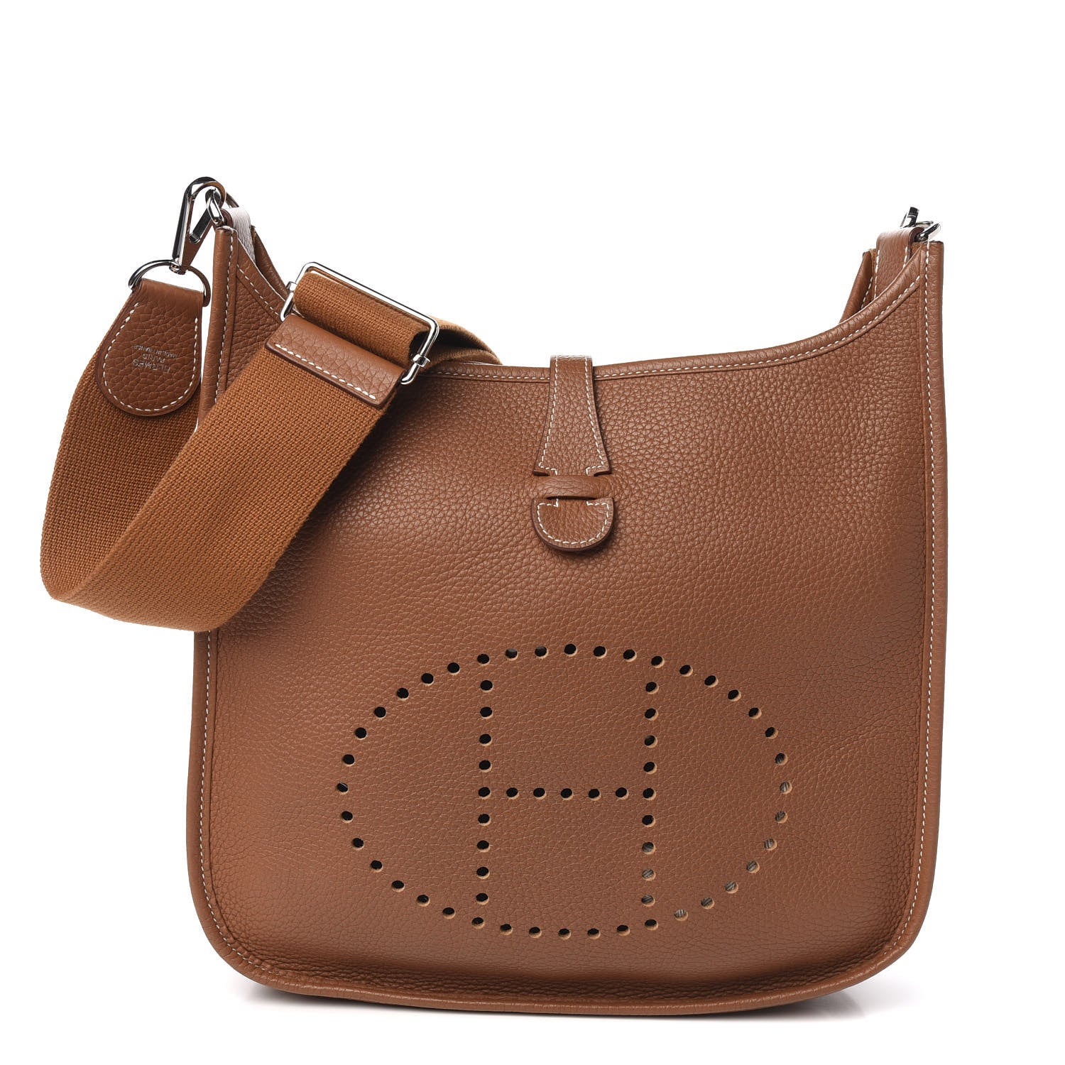 Hermes Taurillon Clemence Evelyne III PM Gold 1 of 10