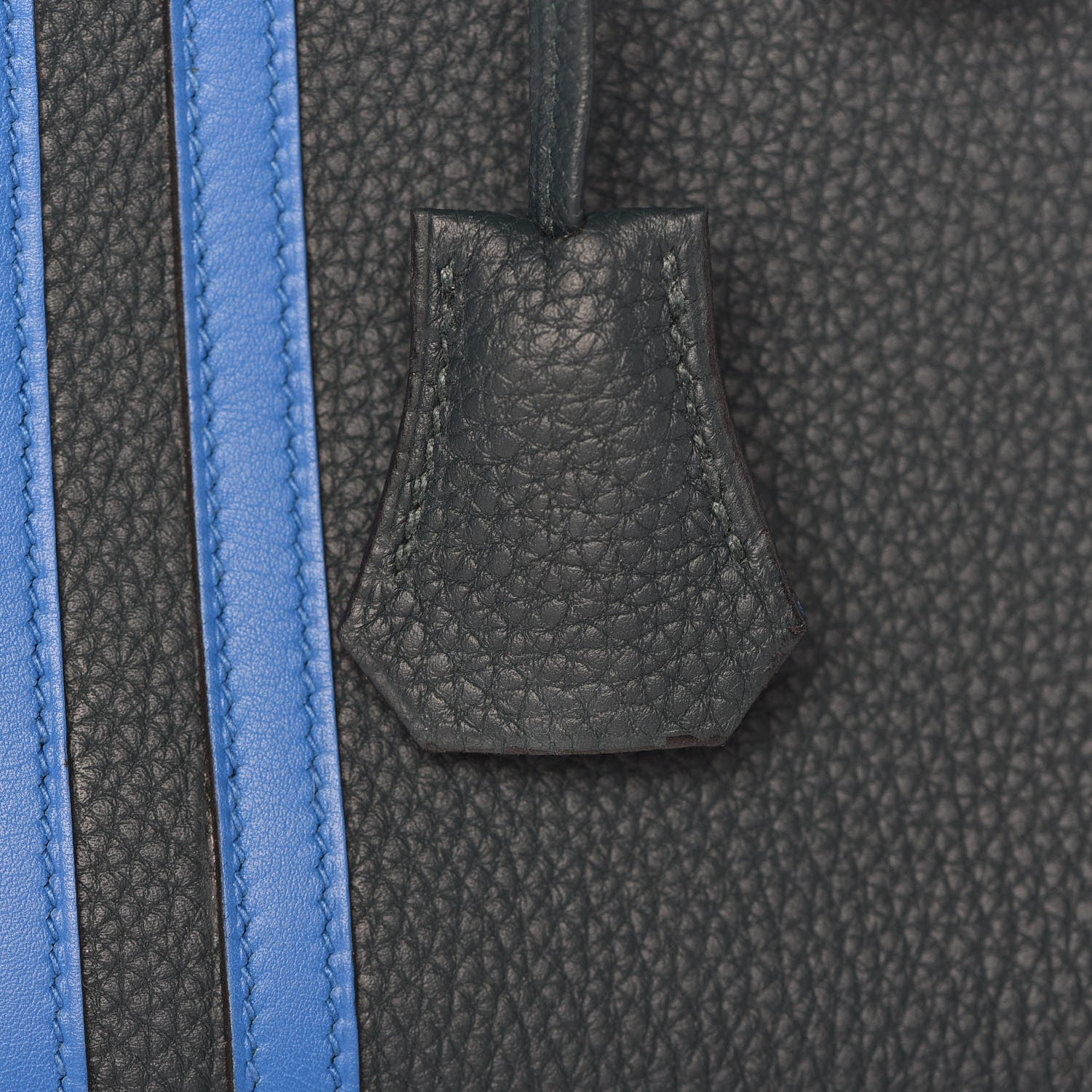 Hermes Togo Swift Officier Birkin 25 Vert Cypress Bleu Zellige 32 of 34