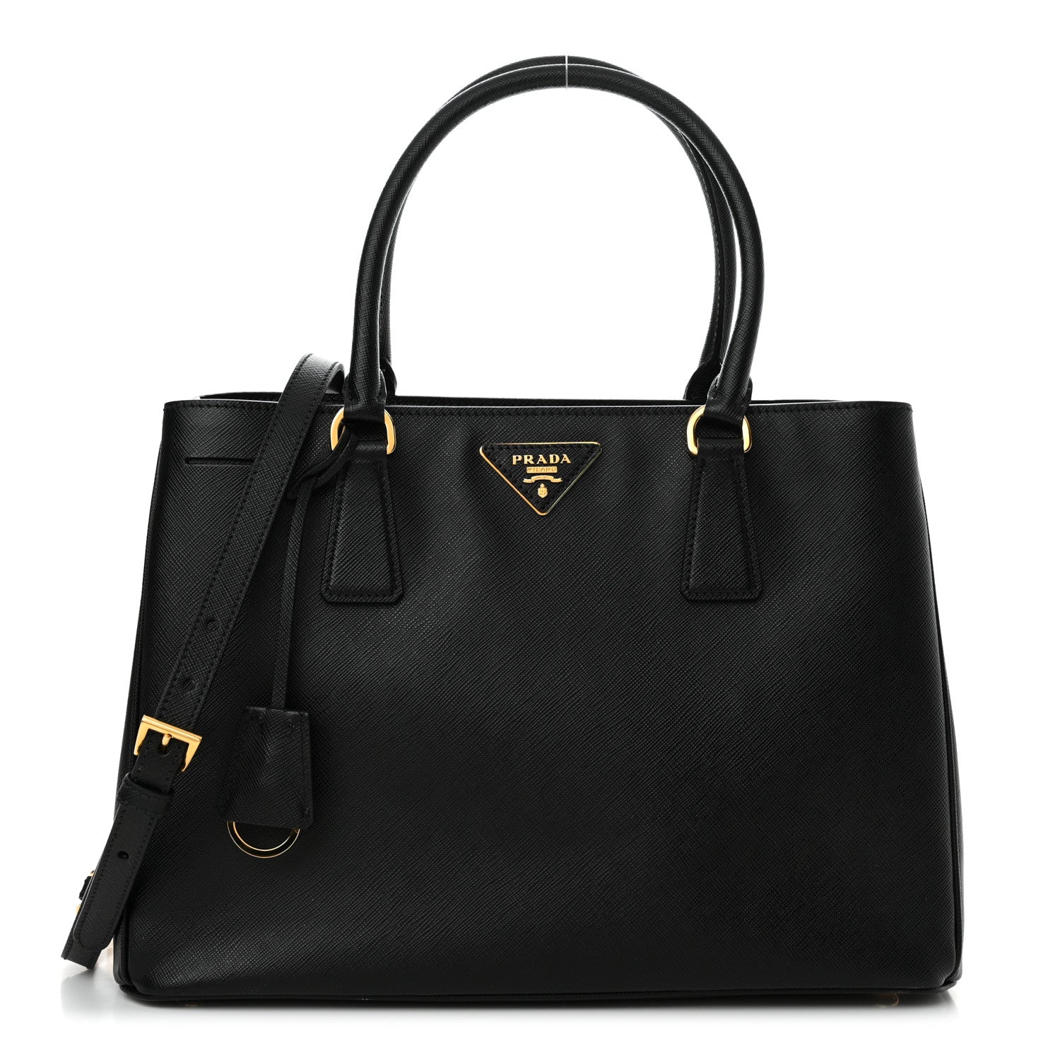 Prada Saffiano Lux Medium Tote Black 1 of 10