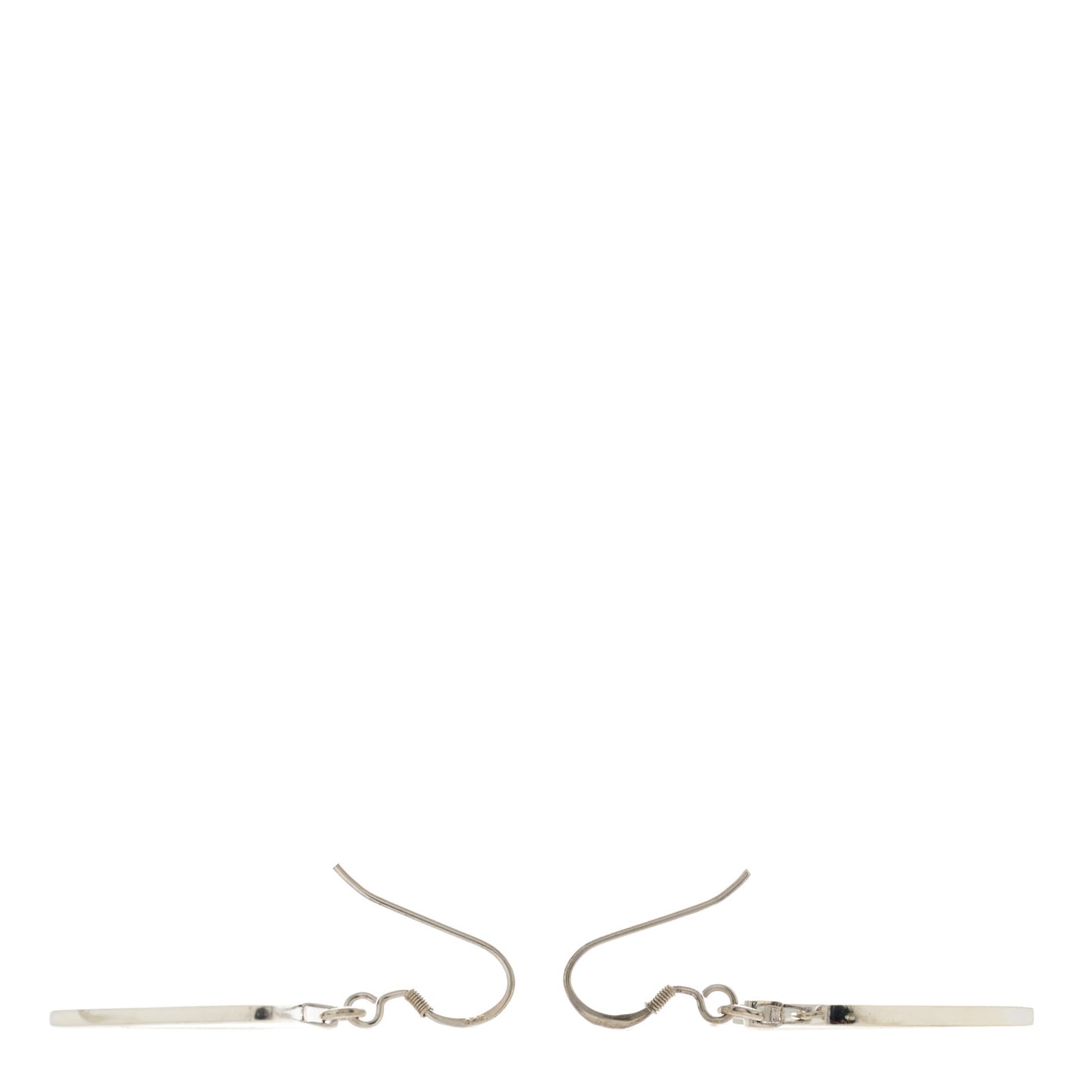 Sterling Silver Camellia Square Drop Earrings