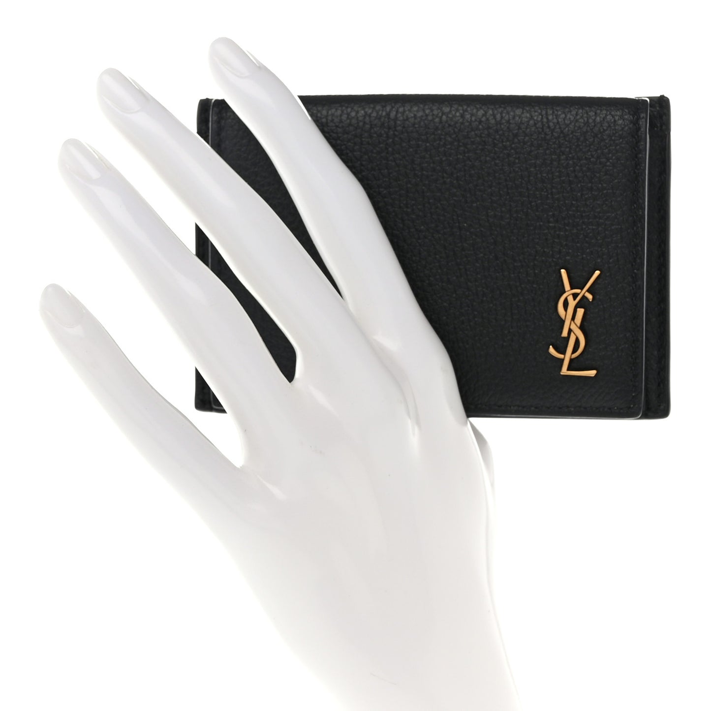 Calfskin Monogram Coin Pouch Black