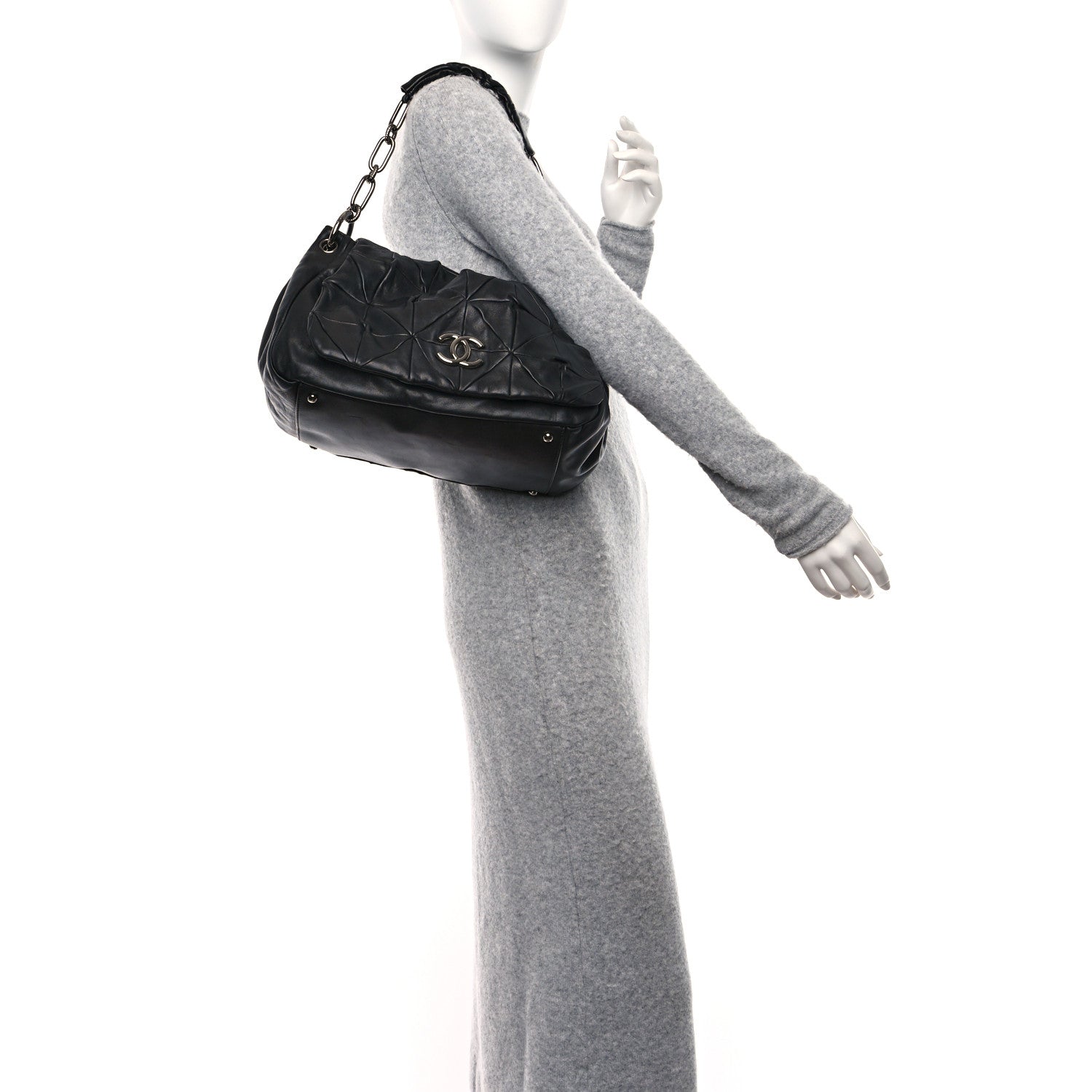 Chanel Lambskin Origami Soft Squares Accordion Flap Black 2 of 12