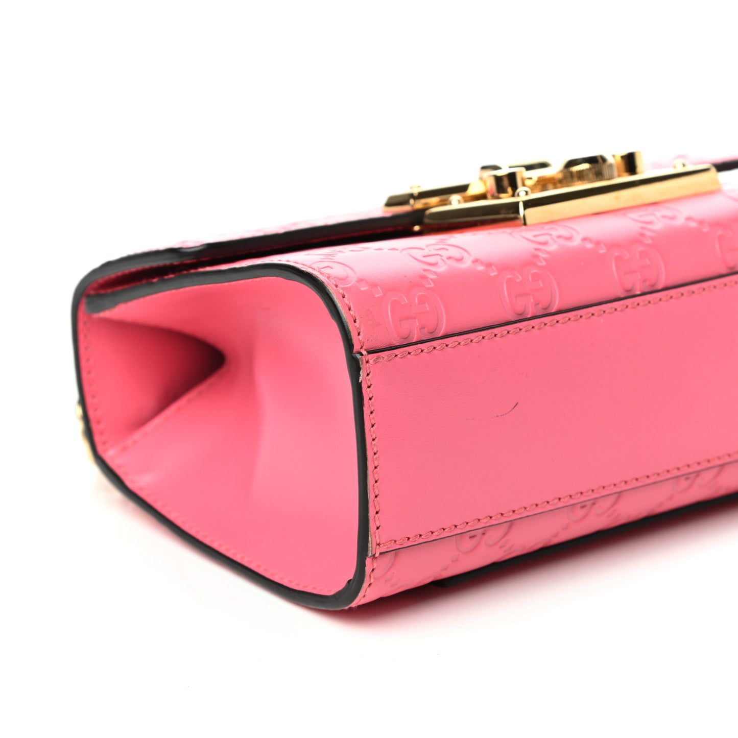 Guccissima Small Padlock Shoulder Bag Flush