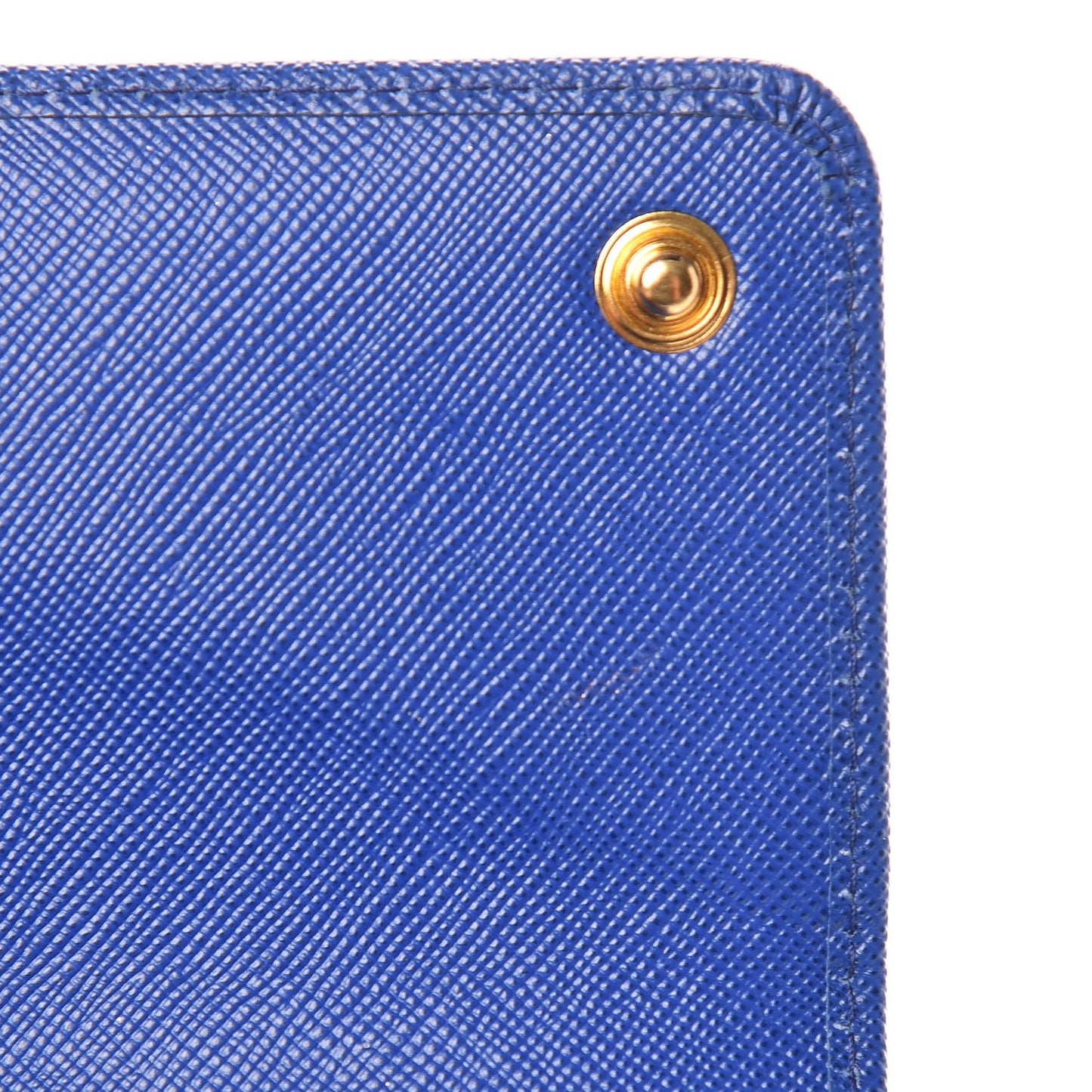 Saffiano Metal Continental Flap Wallet Royal