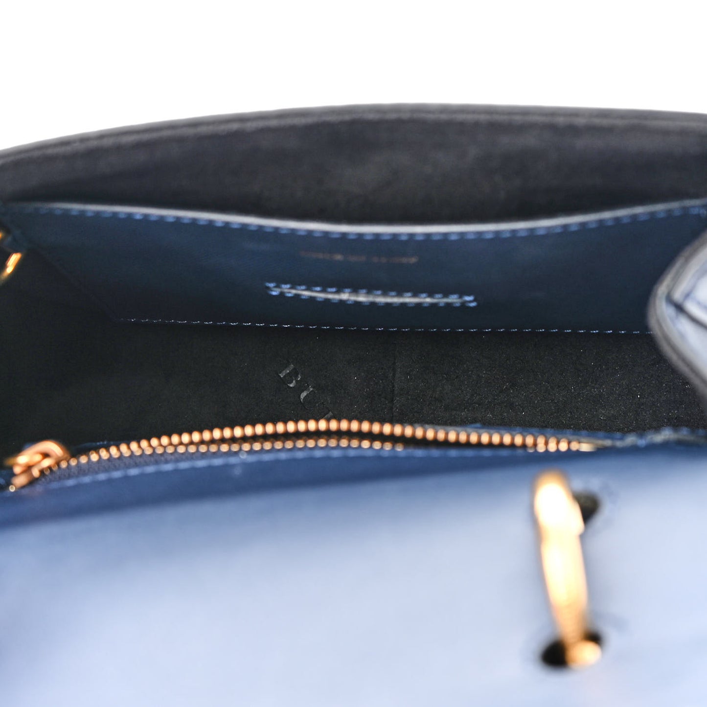 Trench Calfskin Small DK88 Top Handle Bag Ink Blue