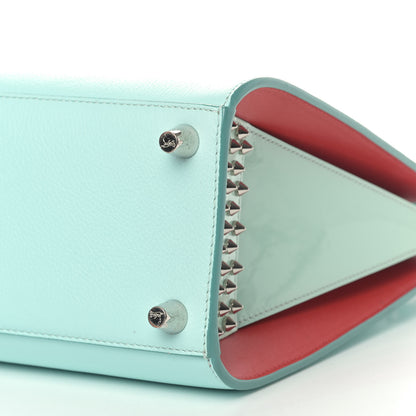 Christian Louboutin Calfskin Studded Small Paloma Turquoise 7 of 9