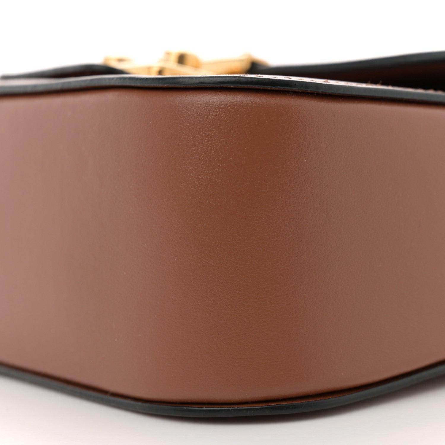 Miu Miu City Calf Lock Shoulder Bag Cognac 9 of 10