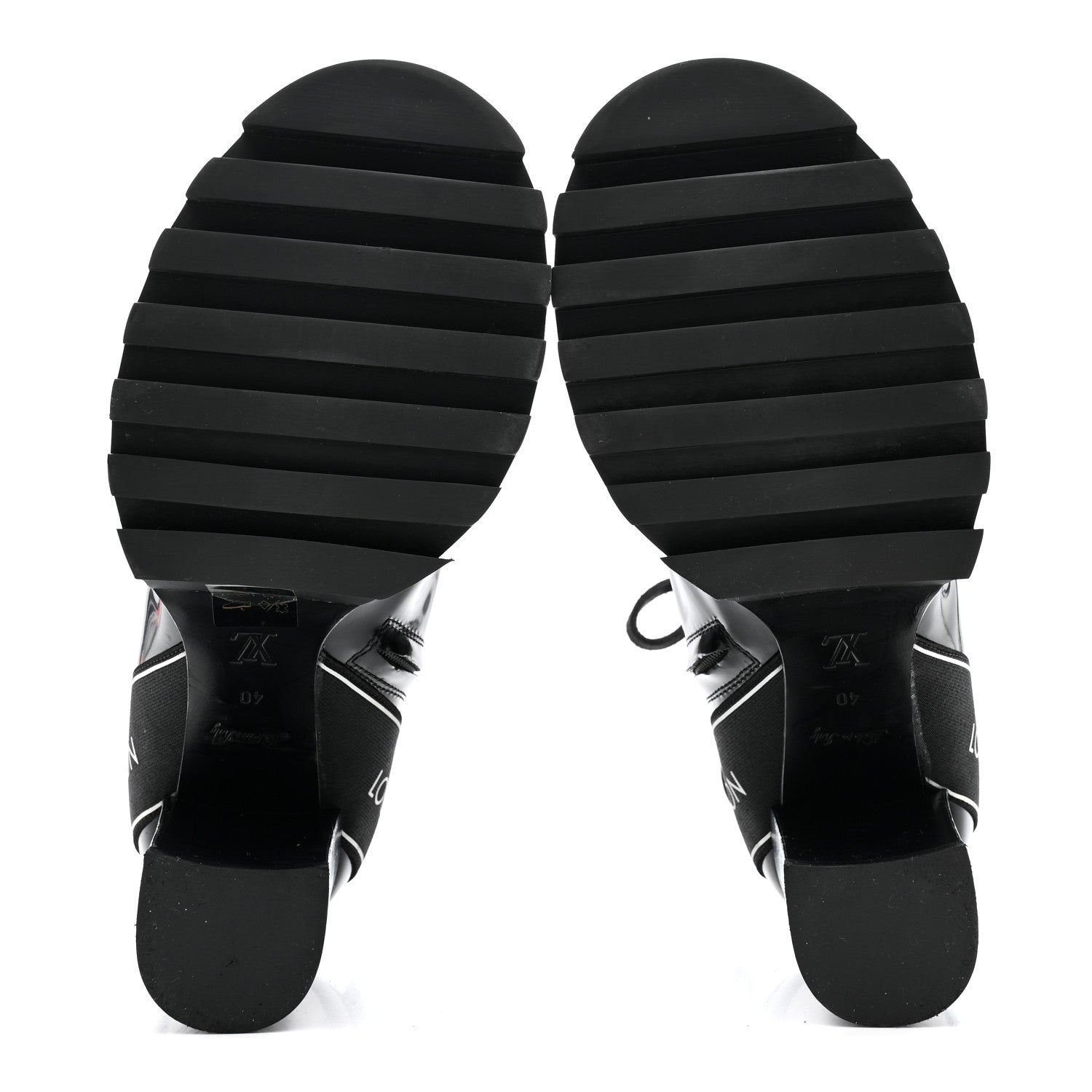 Louis Vuitton Glazed Calfskin Star Trail Ankle Boots 40 Black 6 of 10