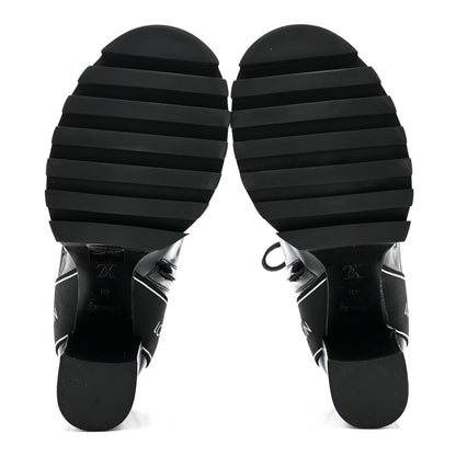 Louis Vuitton Glazed Calfskin Star Trail Ankle Boots 40 Black 6 of 10
