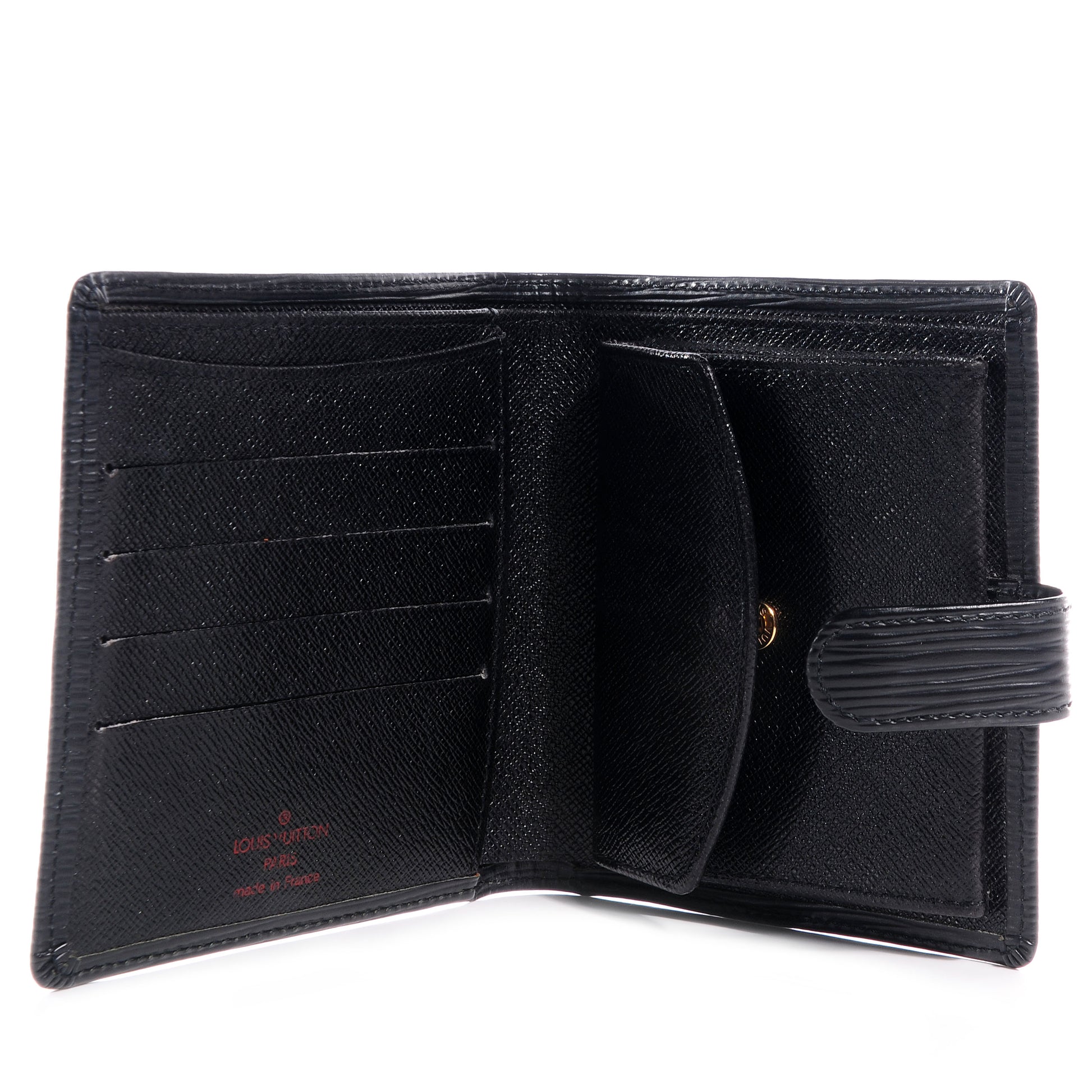 Louis Vuitton Epi Porte-Billets Compact Wallet Black 5 of 7