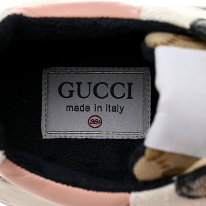 Gucci GG Supreme Monogram Mix Monogram Womens Rhyton Sneakers 36.5 London Blue Beige Pale Pink 6 of 7