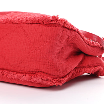 Chanel Canvas Large Double Face Shopping Tote Red 10 of 10