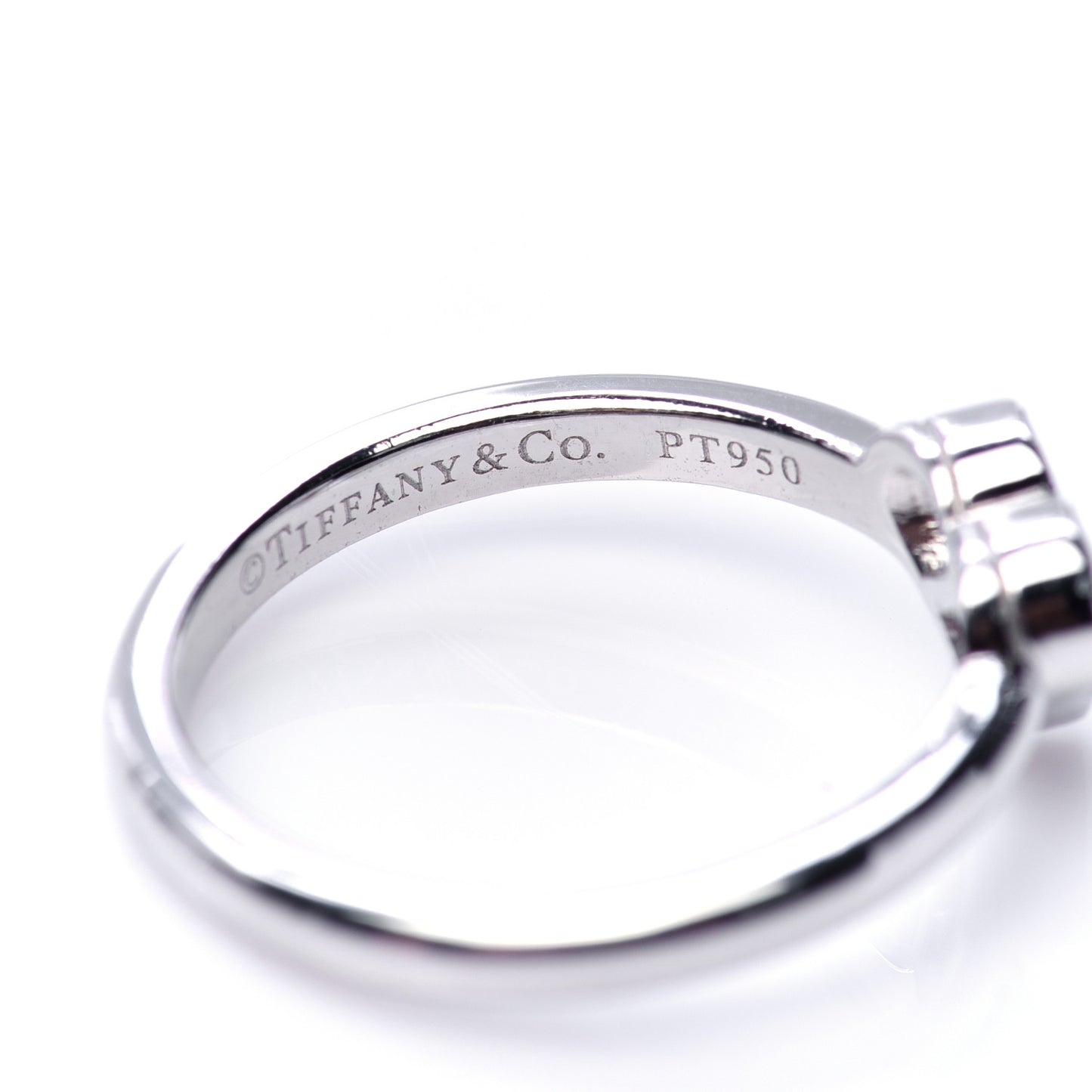 Platinum Diamond Hearts Ring 49 4.75