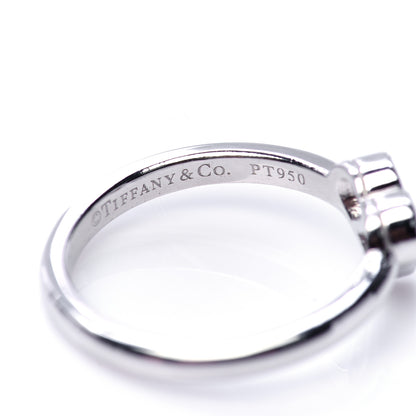 Tiffany Platinum Diamond Hearts Ring 49 4.75 5 of 5