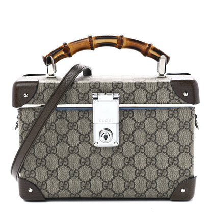 Gucci GG Supreme Monogram Globe-Trotter Beauty Case Brown 1 of 11
