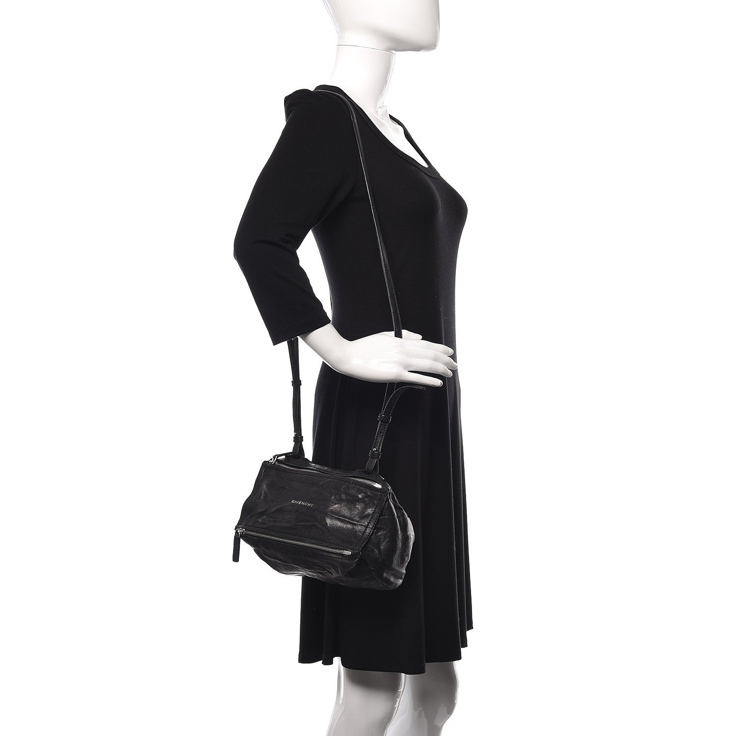 Givenchy Tumbled Sheepskin Mini Pandora Black 2 of 16