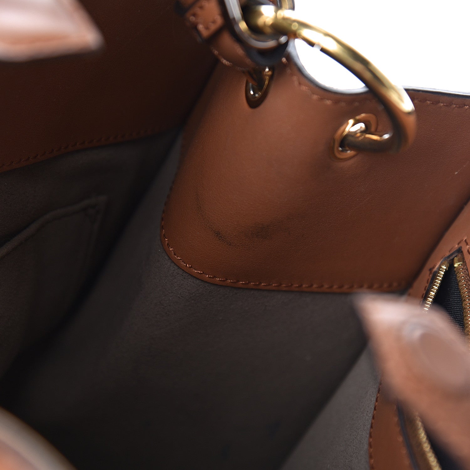 Fendi Vitello Century Opaco F is Fendi Bi-Color Regular Runaway Satchel Corteccia Black 12 of 22