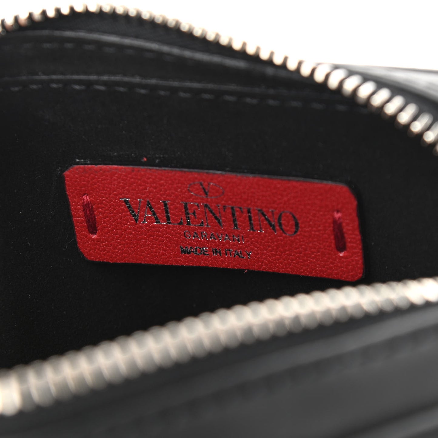 Calfskin VLTN Print Messenger Bag Black