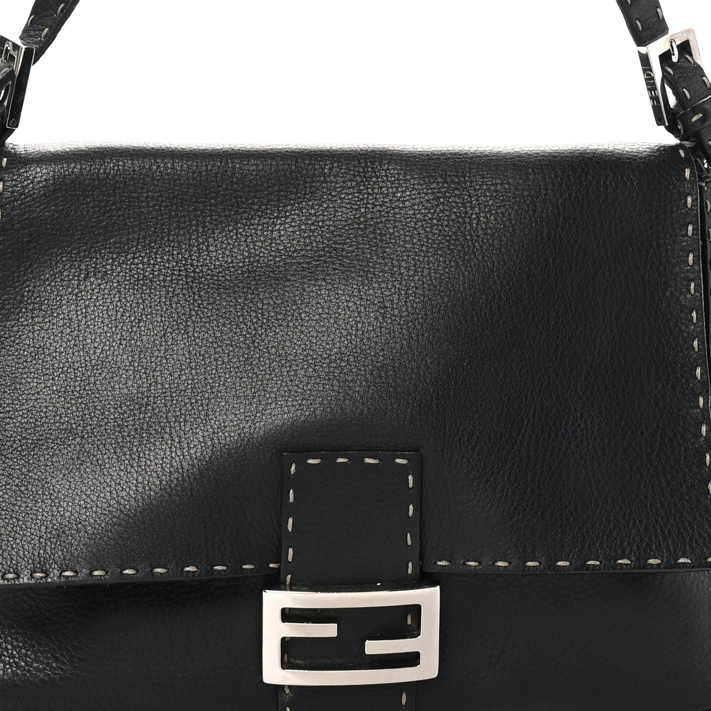 Calfskin Romano Selleria Forever Mama Baguette Black