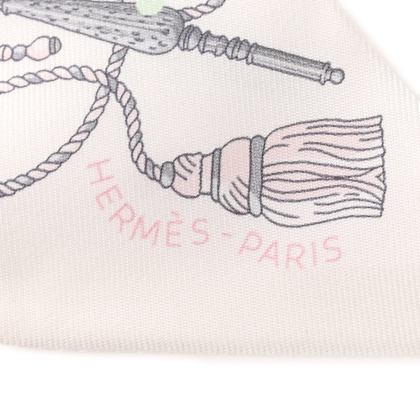 Silk Les Cles A Pois Twilly White Gris Acier