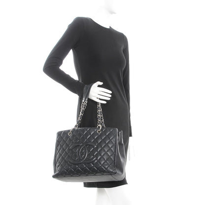 Chanel Caviar Quilted Grand Shopping Tote GST Black 2 of 15