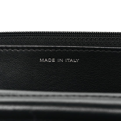 Chanel Sheepskin Chevron Wallet On Chain WOC Black 7 of 11