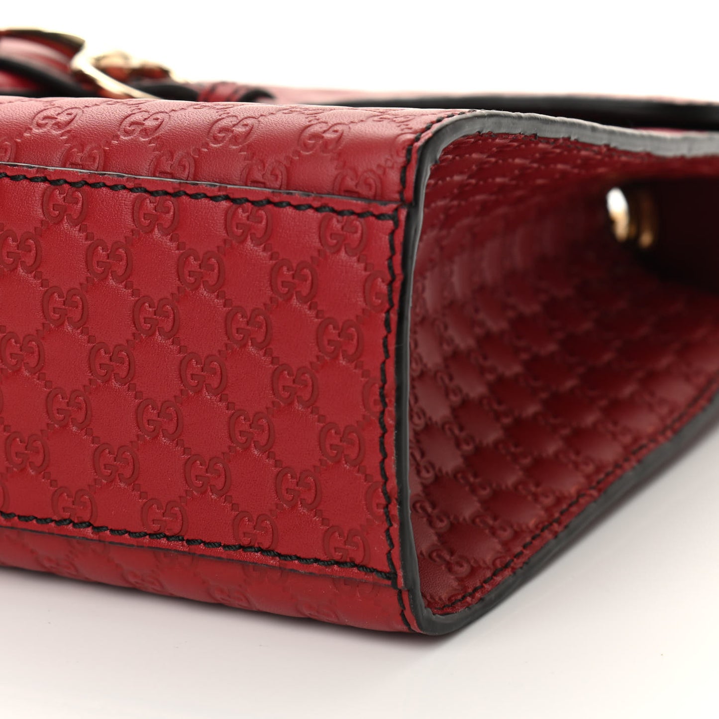 Microguccissima Medium Emily Chain Shoulder Bag Red