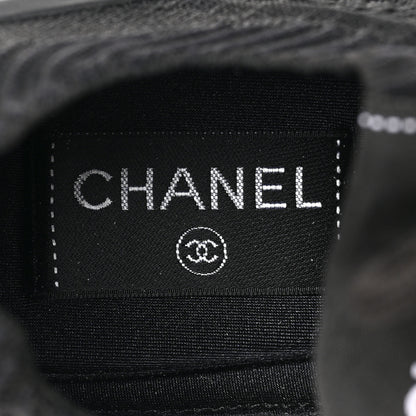 Chanel Fabric Logo Sneakers 39 Black 6 of 7
