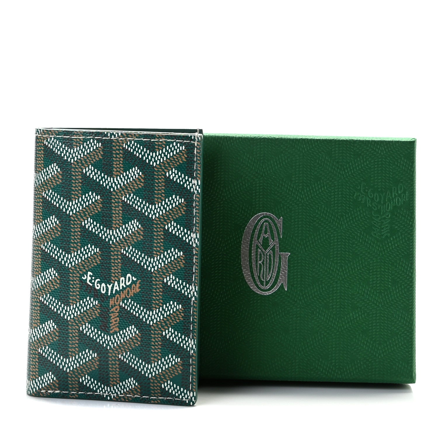 Goyard Goyardine Saint Pierre Card Holder Green 862210 – FASHIONPHILE