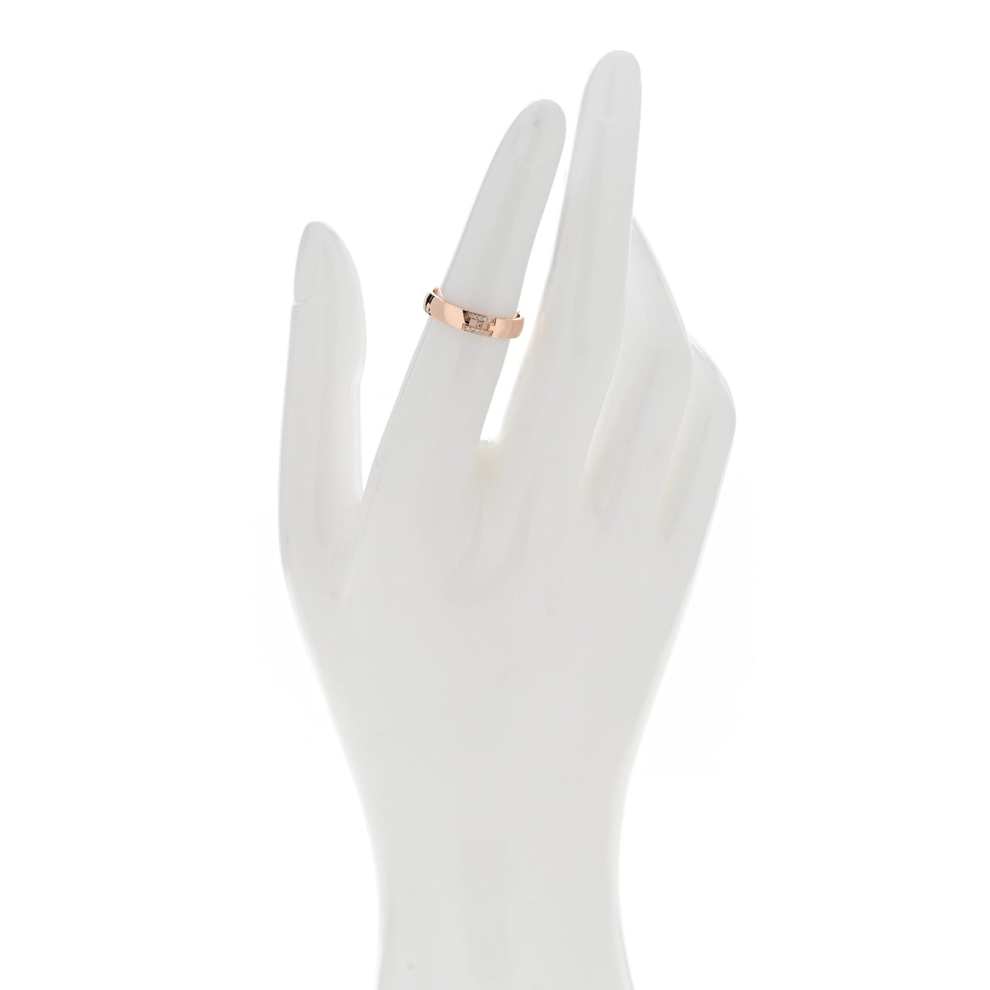 18K Rose Gold Diamond Ever Herakles Wedding Band Ring 49 4.75