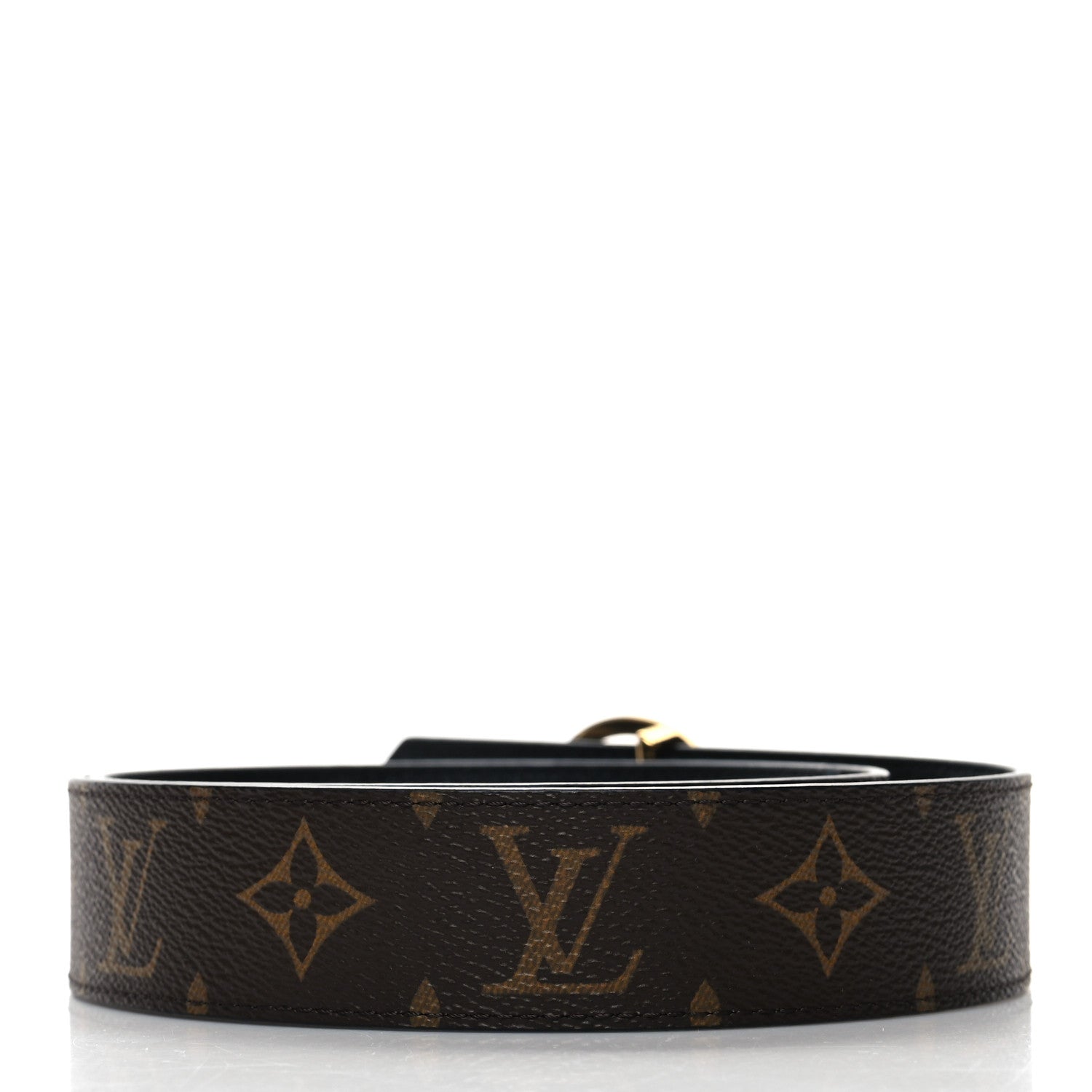 Louis Vuitton Monogram LV Circle 35mm Reversible Belt 90 36 Black 2 of 5
