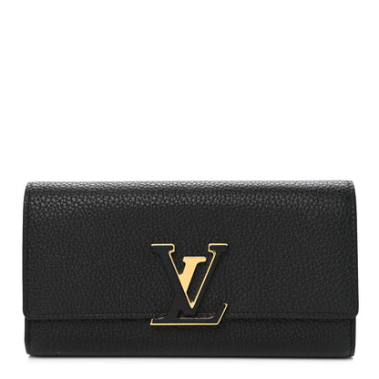 Louis Vuitton Taurillon Capucines Wallet Black 1 of 7